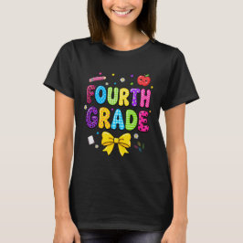 Vierte Klasse Zurück zur Schule Trupp Erster Tag T-Shirt