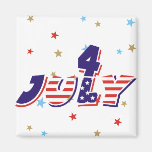 Vierte Magnete vom 4. Juli Kühlschrank Magnet