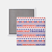 Vierte Magnete vom 4. Juli Kühlschrank Magnet (Vorderseite/Rückseite)