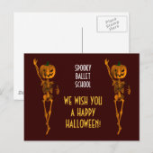 Vierte Position Pointe Ballet Postkarte (Vorne/Hinten)