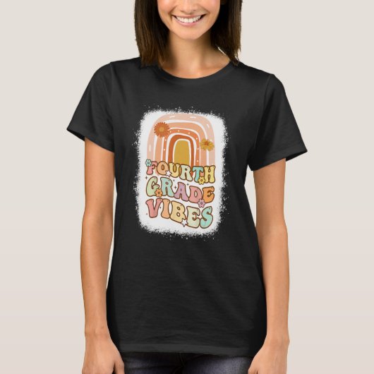 Vierte Rainbow-Rainbow-Retro-1. Tag T-Shirt (Vorderseite)