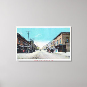 Vierte Straße ViewSan Rafael, CA Leinwanddruck