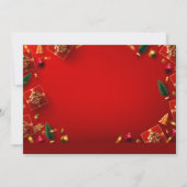 Vierte Weihnachtsfeier Foto Einladung (Rückseite)