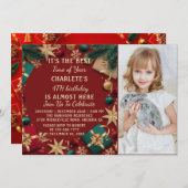 Vierte Weihnachtsfeier Foto Einladung (Vorne/Hinten)