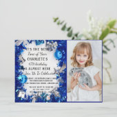 Vierte Weihnachtsfeier Foto Einladung (Stehend Vorderseite)