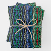 Vierteilige, durchsichtige Alternativformen Geschenkpapier Set (Beispiel)