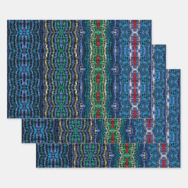 Vierteilige, durchsichtige Alternativformen Geschenkpapier Set