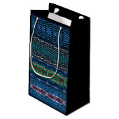 Vierteilige, durchsichtige Alternativformen Kleine Geschenktüte (Rückseite Schrägansicht)