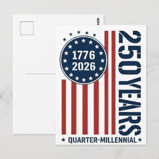 Viertel-Jahrtausend-Amerika 1776–2026-Feier D Postkarte