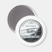 Viertel North Carolina Magnet (Vorderseite/Rückseite)