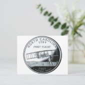 Viertel North Carolina Postkarte (Stehend Vorderseite)