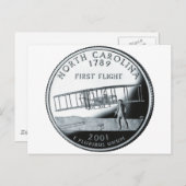 Viertel North Carolina Postkarte (Vorne/Hinten)