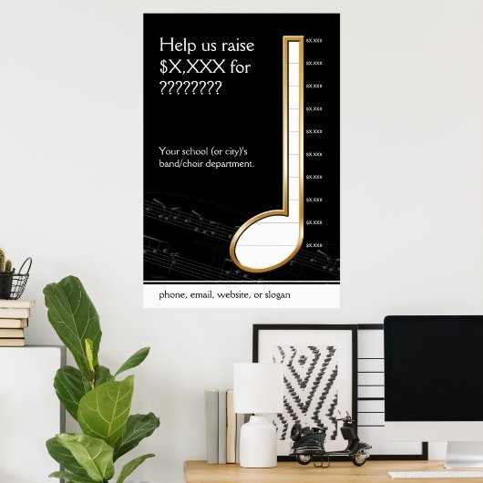 Vierteljahrhundert-Musiksammlung Poster (Heimbüro)