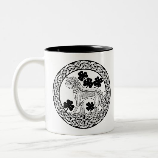 Vierteljährliche LIMITED EDITION Artwork Zweifarbige Tasse (Links)