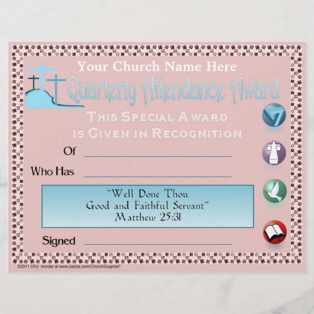 Vierteljährliche Teilnahme (Vorderseite)