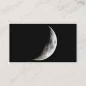 Viertelmond-Mondplaneten-Kugel Visitenkarte (Rückseite)