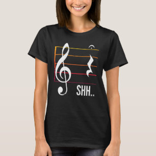 Viertelpause Fermate Musik Musiker Still T-Shirt