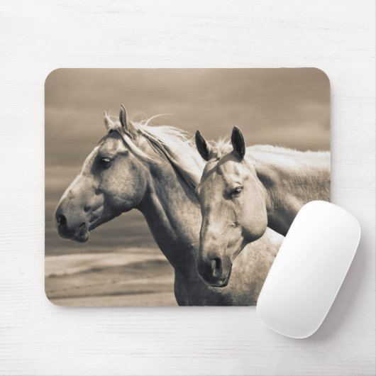 Viertelpferde auf der kanadischen Prärie Mousepad (Mit Mouse)