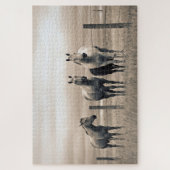 Viertelpferde auf der kanadischen Prärie Puzzle (Vertikal)