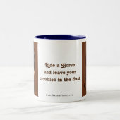 Viertelpferde-u. ColtTasse--fertigen Sie besonders Zweifarbige Tasse (Mittel)