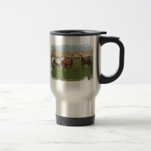 Viertelpferdeherden-rostfreie Reise-Tasse Reisebecher