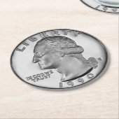 ViertelUntersetzer-Set Runder Pappuntersetzer (Angewinkelt)