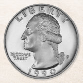 ViertelUntersetzer-Set Runder Pappuntersetzer (Vorderseite)