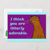 Viertelvolles Adorable Postkarte (Vorne/Hinten)