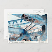 Vierter Ave-Bau Postkarte (Vorne/Hinten)