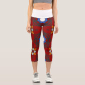 Vierter Band Kaleidoskop-Kunst achtzehn Capri Leggings (Vorderseite)