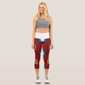 Vierter Band Kaleidoskop-Kunst achtzehn Capri Leggings (Vorderseite)