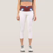 Vierter Band Kaleidoskop Kunst dreizehn Capri Leggings (Vorderseite)