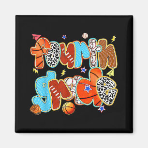 Vierter Baseball Basketball-Fußball-Sport B Magnet