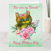 Vierter beliebter Muttertag Karte (Vorderseite)