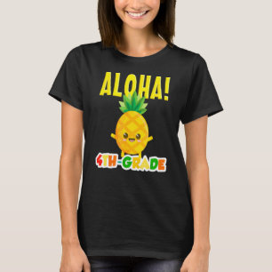 Vierter Cooler Aloha Ananas erster Tag T-Shirt