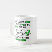 Vierter Eins-Cup Funny Mug Kaffeetasse (Vorderseite Links)