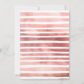 Vierter Geburtstag Silver Ballon | Rosa Party Einladung (Rückseite)