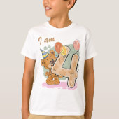 Vierter Geburtstag T-Shirt (Vorderseite)