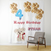 Vierter Geburtstag  Wandteppich (Beispiel)