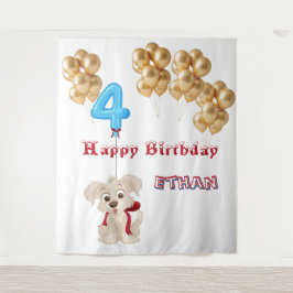 Vierter Geburtstag Wandteppich