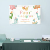Vierter Geburtstagspartei A-Saurus Dinosaur Banner (Messeveranstaltung)