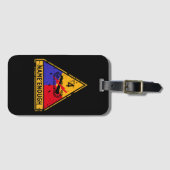 Vierter gepanzerte Abteilung "Name Enough" Gepäckanhänger (Vorderseite (Horizontal))