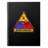 Vierter gepanzerte Abteilung "Name Enough" Notizblock (Vorderseite)