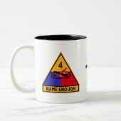 Vierter gepanzerte Abteilung "Name Enough" Zweifarbige Tasse (Links)