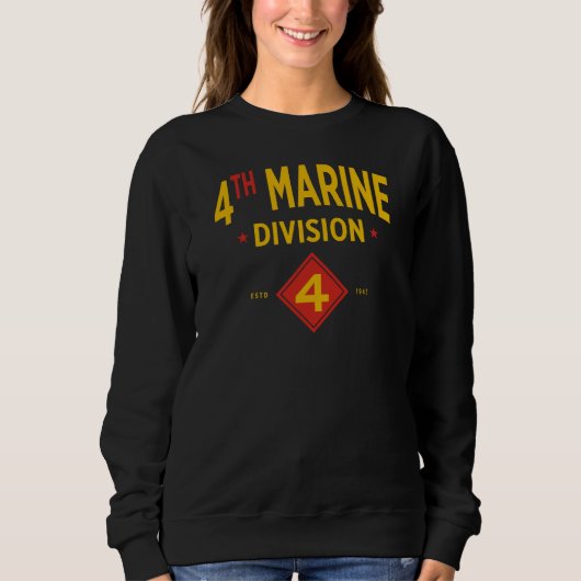 Vierter Geschäftsbereich Marine Staaten Militärisc Sweatshirt (Vorderseite)