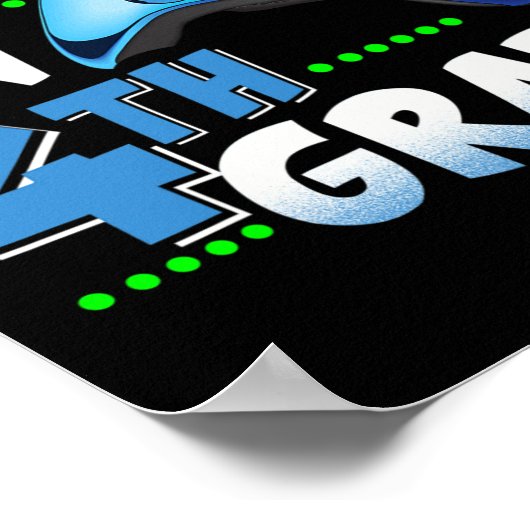 Vierter Grad Fun Game auf 4. Stufe Geschenk Poster (Ecke)