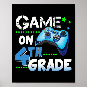 Vierter Grad Fun Game auf 4. Stufe Geschenk Poster