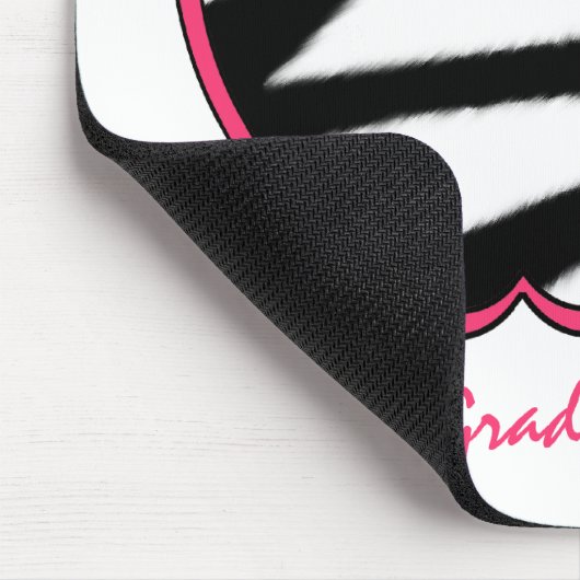 Vierter Grad-Lehrerzebra-Druck Apple Mousepad (Ecke)