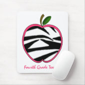 Vierter Grad-Lehrerzebra-Druck Apple Mousepad (Mit Mouse)