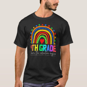 Vierter Grad Rainbow Leopard-Lehrer T-Shirt